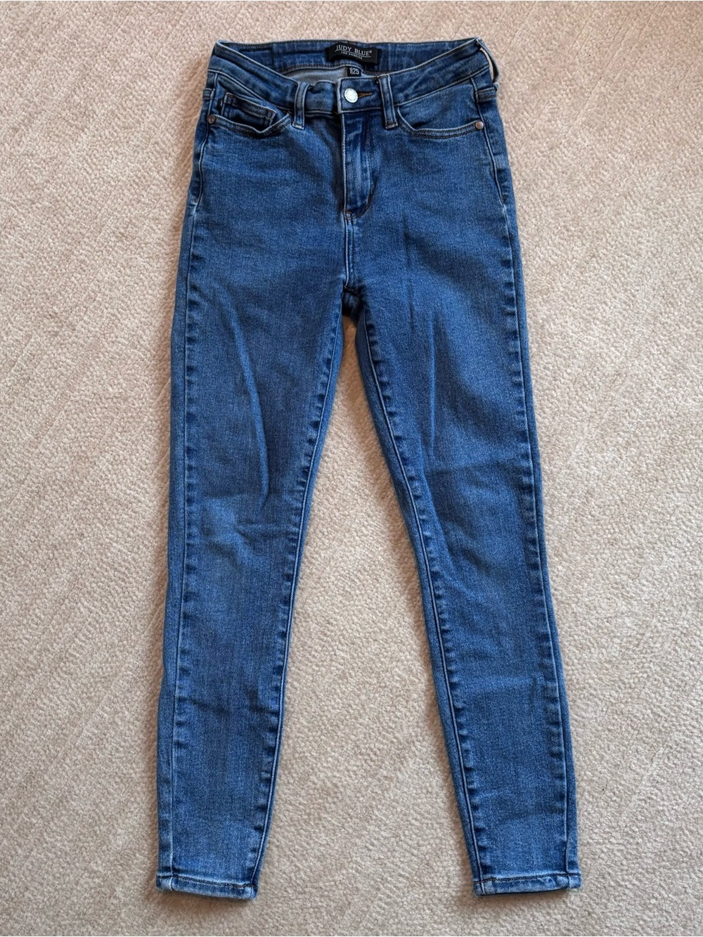 Judy Blue JB88338 Medium Blue Skinny Jeans 1/25 - Picture 5 of 7